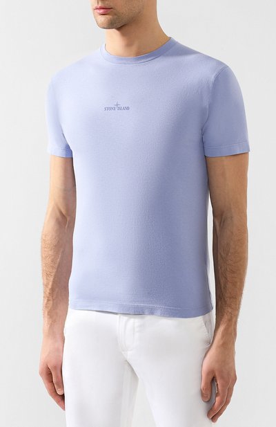 Хлопковая футболка  STONE ISLAND, арт. 70152NS89, фото 3
