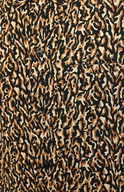 Рубашка из вискозы SAINT LAURENT коричневого цвета по цене 89600 руб., арт. 531956/Y2B13, фото 5 Рубашка из вискозы SAINT LAURENT, арт. 531956/Y2B13, фото 5