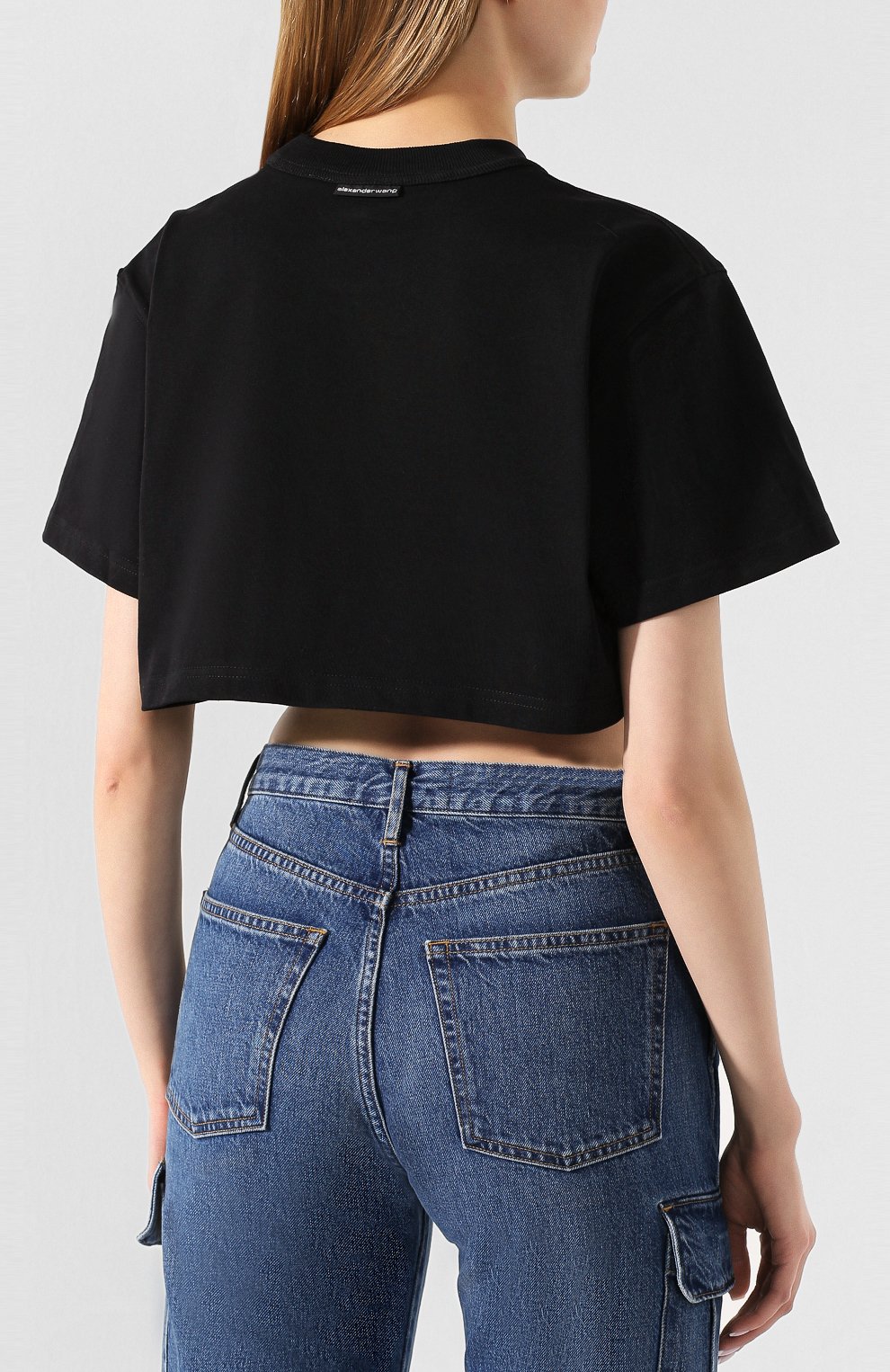 Хлопковый топ ALEXANDER WANG черного цвета по цене 18700 руб., арт. 1CC1201309, фото 4 Хлопковый топ ALEXANDER WANG, арт. 1CC1201309, фото 4