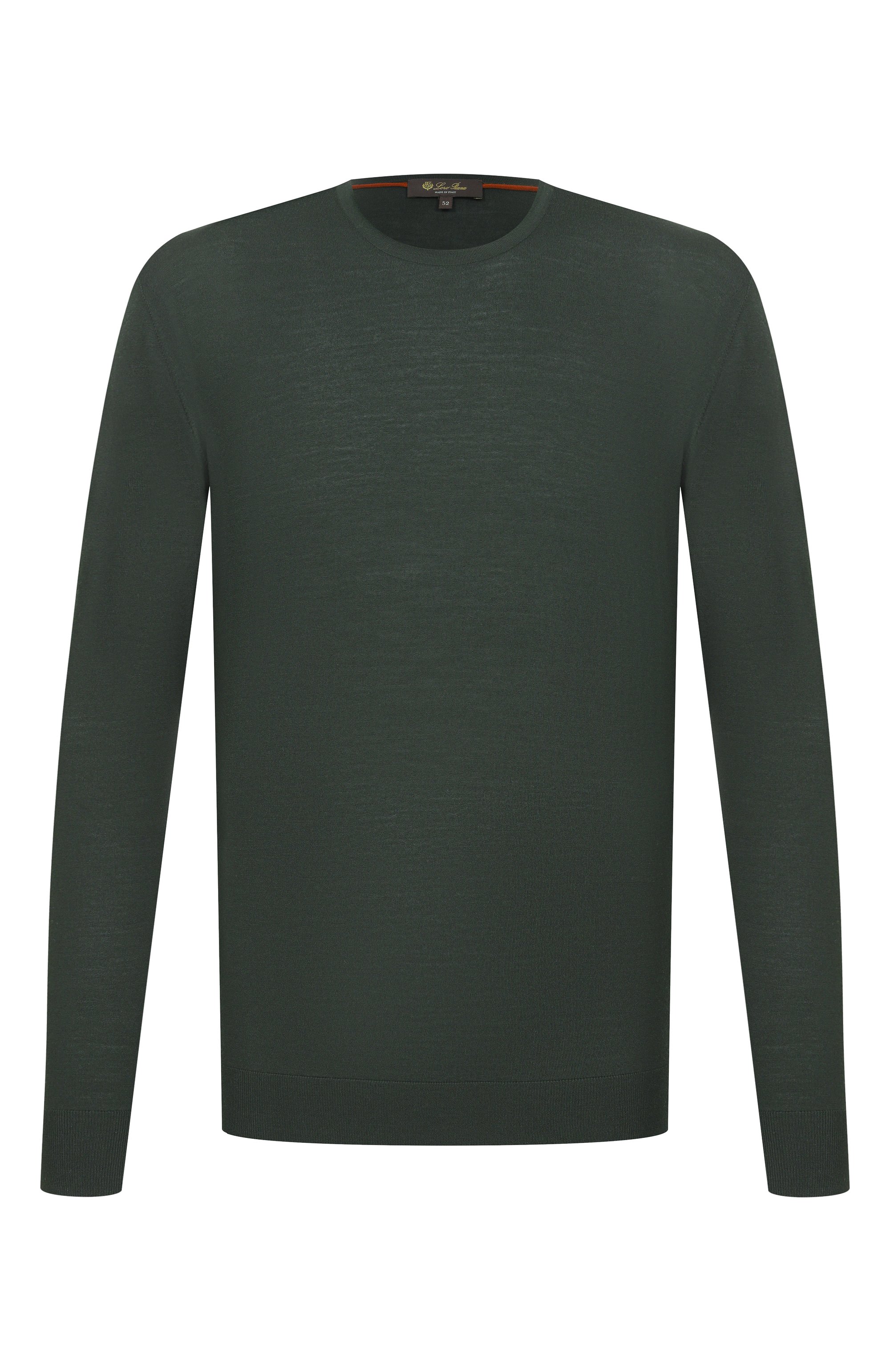 Шерстяной джемпер LORO PIANA темно-зеленого цвета по цене 151000 руб., арт. FAI1916, фото 1 Шерстяной джемпер LORO PIANA, арт. FAI1916, фото 1