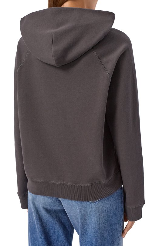 Хлопковое худи Zadig and Voltaire JWSS01607 Серый  JWSS01607 Фото 4