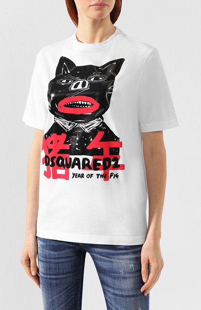 Хлопковая футболка DSQUARED2, арт. S75GD0003/S22427, фото 3