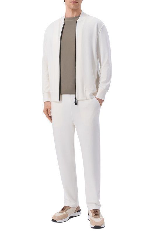 Брюки из вискозы Kiton UMM0750 Белый  UMM0750 Фото 2