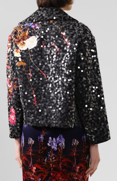 Жакет с пайетками DRIES VAN NOTEN черного цвета по цене 422000 руб., арт. 192-10531-8234, фото 4 Жакет с пайетками DRIES VAN NOTEN, арт. 192-10531-8234, фото 4