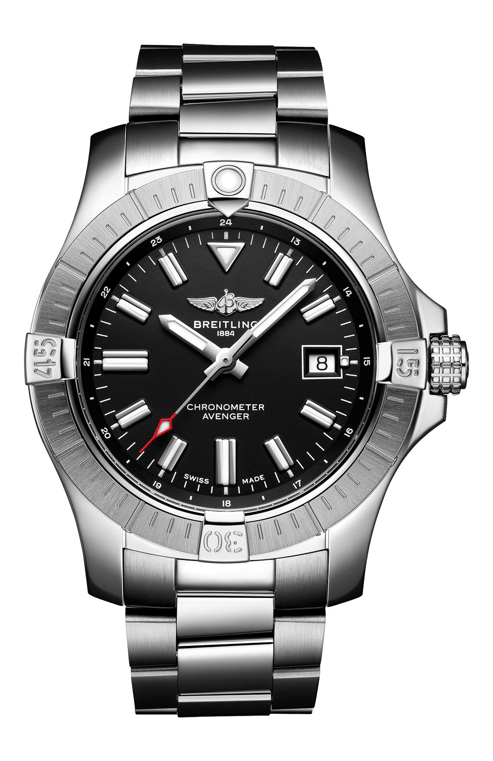 Часы avenger automatic 43 BREITLING бесцветного цвета по цене 481800 руб., арт. A17318101B1A1, фото 1 Часы avenger automatic 43 BREITLING, арт. A17318101B1A1, фото 1