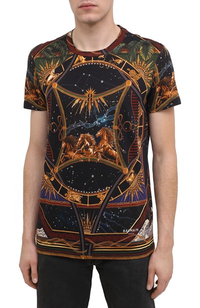 Хлопковая футболка BALMAIN, арт. UH01601/I351, фото 3