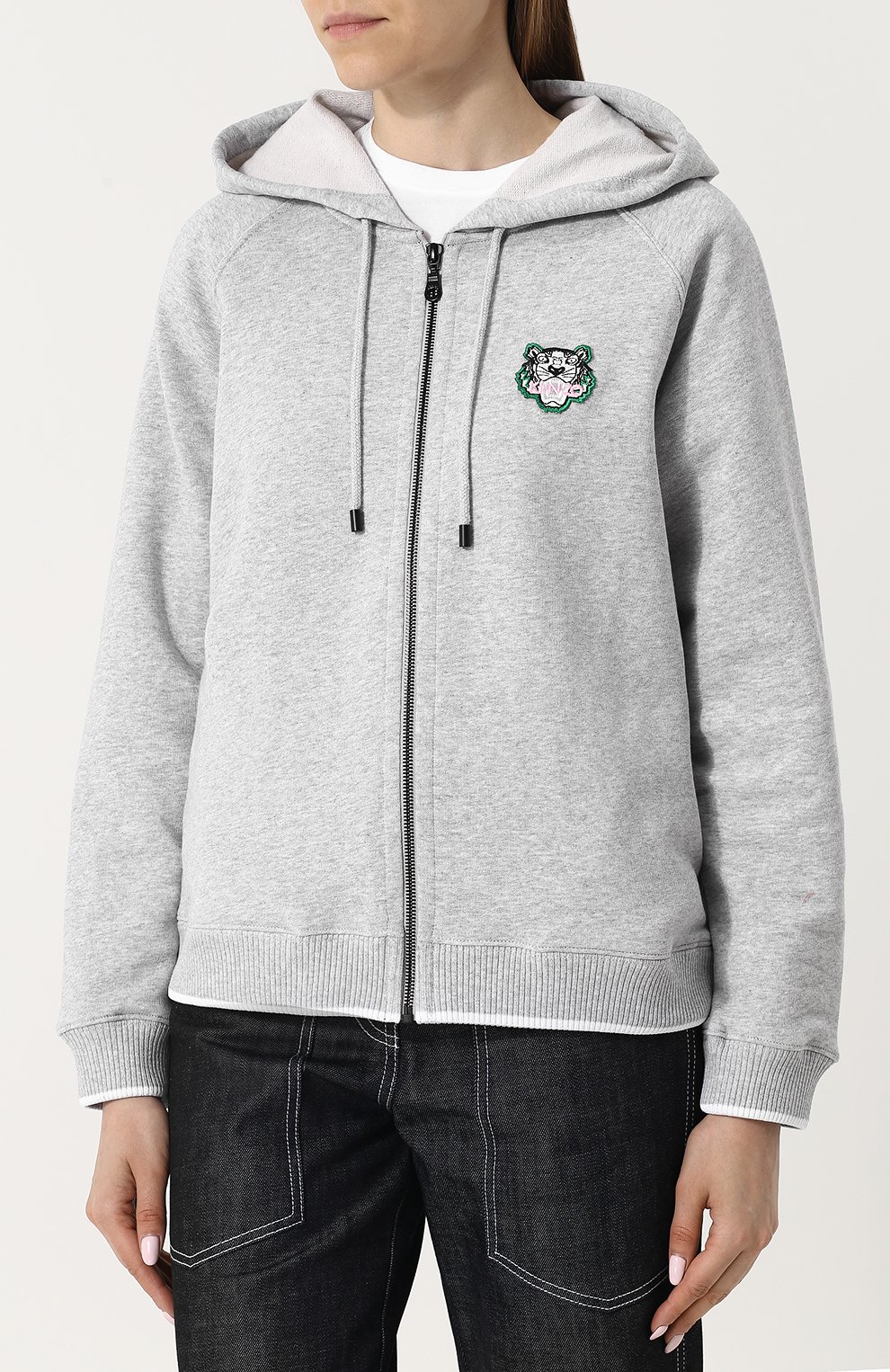 Однотонный хлопковый кардиган на молнии KENZO, арт. 2BL731952, фото 3