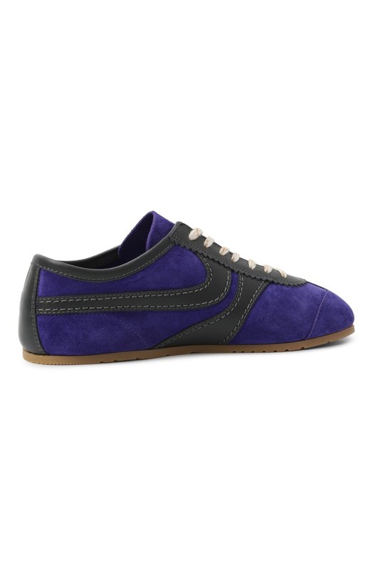 Замшевые кеды Dries Van Noten 011722-126-402 Фиолетовый  011722-126-402 Фото 5