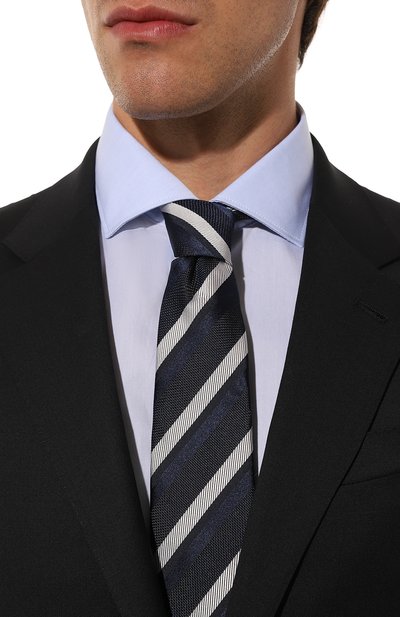 Галстук BOSS темно-синего цвета по цене 10500 руб., арт. 50520978, фото 2 Галстук BOSS, арт. 50520978, фото 2