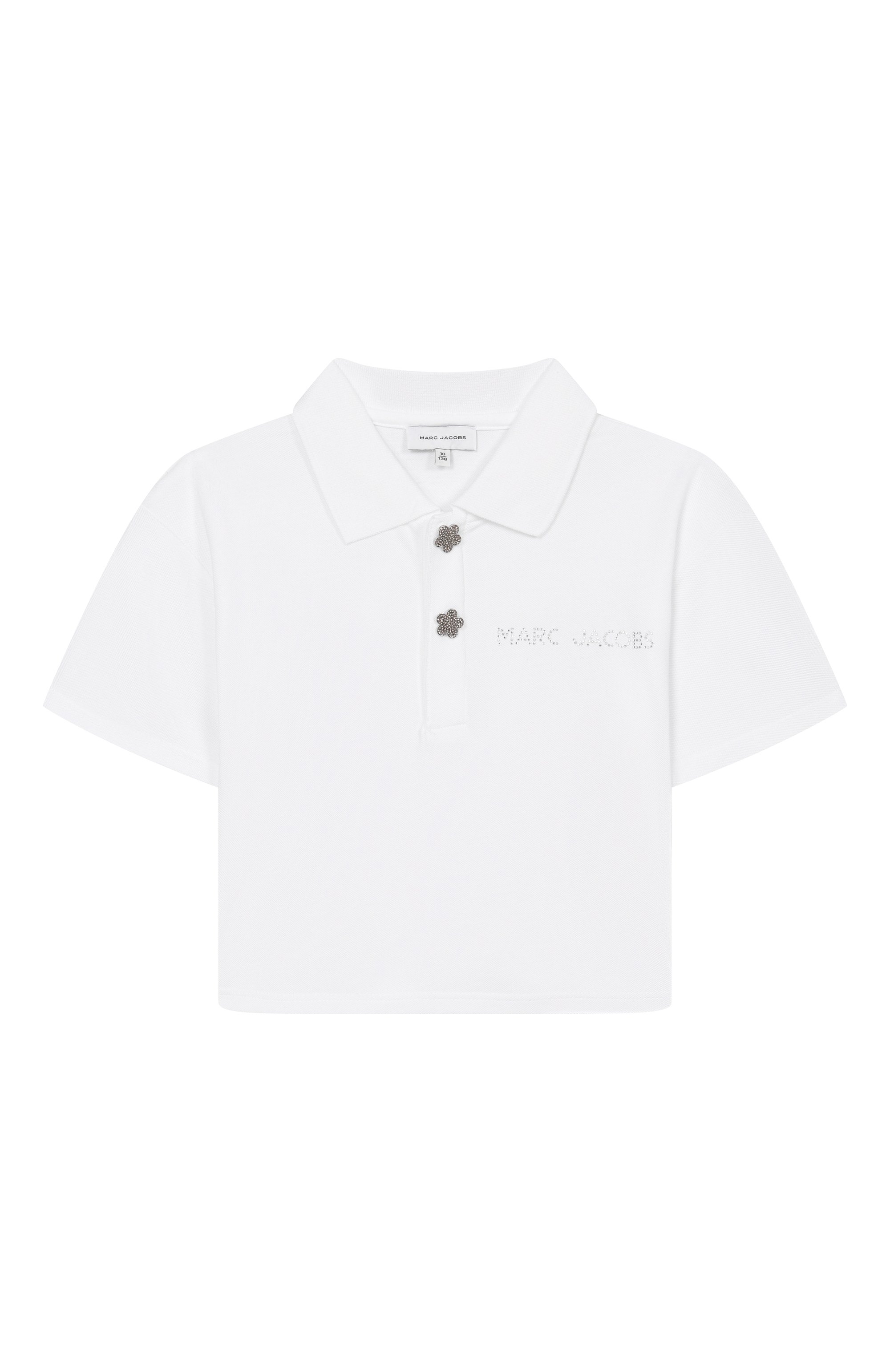 Хлопковое поло MARC JACOBS (THE) белого цвета по цене 12700 руб., арт. W60739, фото 1 Хлопковое поло MARC JACOBS (THE), арт. W60739, фото 1