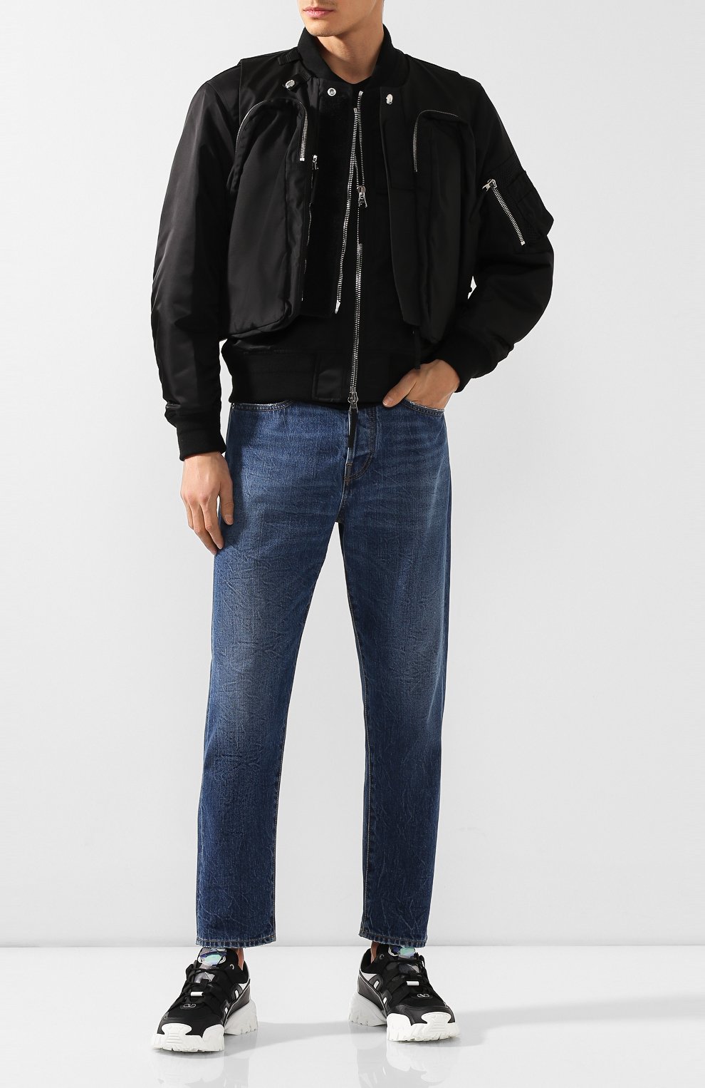 Кожаные кроссовки valentino garavani x undercover climbers VALENTINO, арт. SY0S0C20/PNQ, фото 2