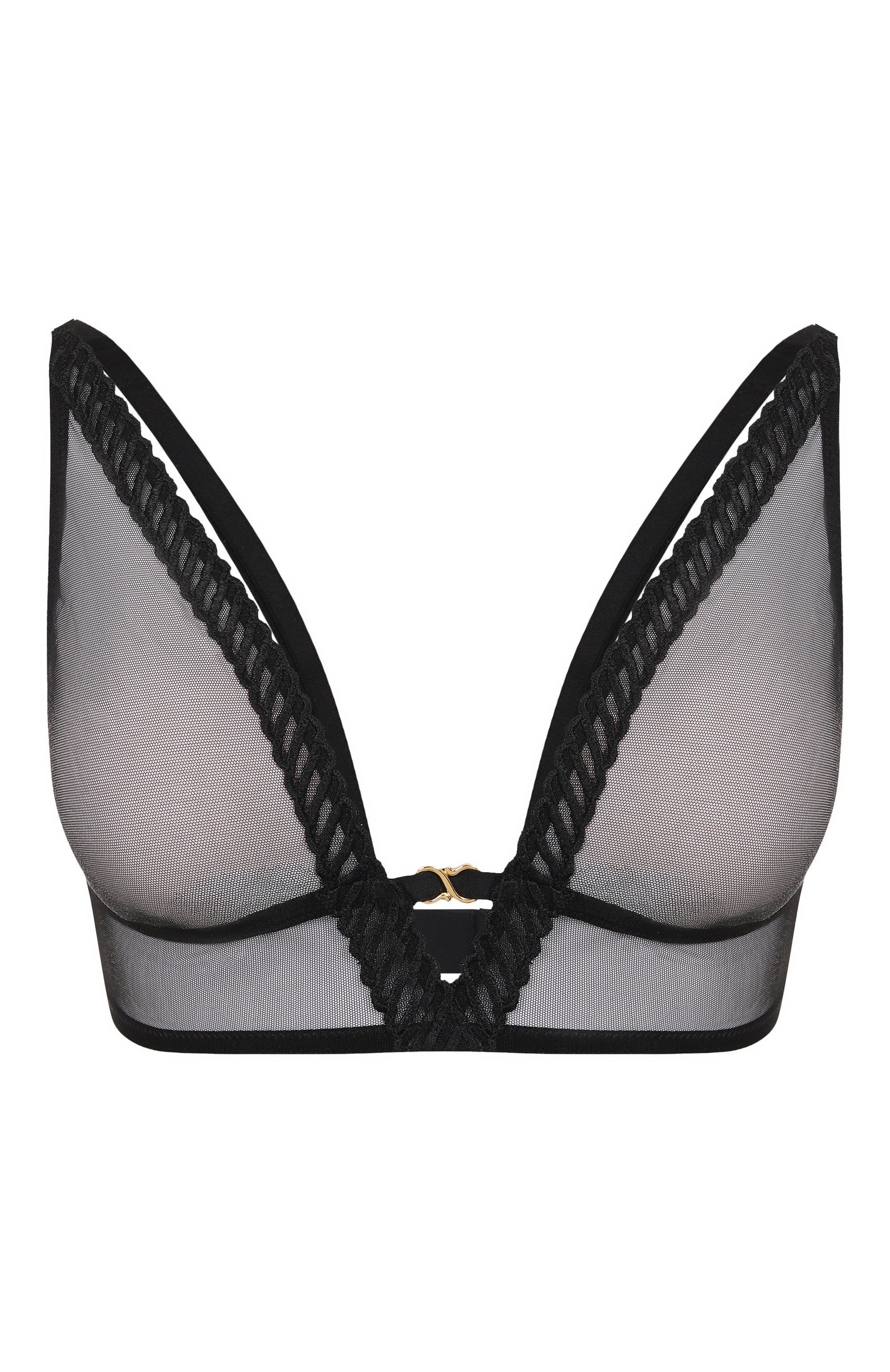 Бюстгальтер-бралетт AUBADE черного цвета по цене 13930 руб., арт. 4M10, фото 1 Бюстгальтер-бралетт AUBADE, арт. 4M10, фото 1