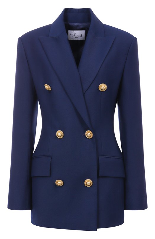 Шерстяной жакет Shervarli JB23-0001 Синий JB23-0001