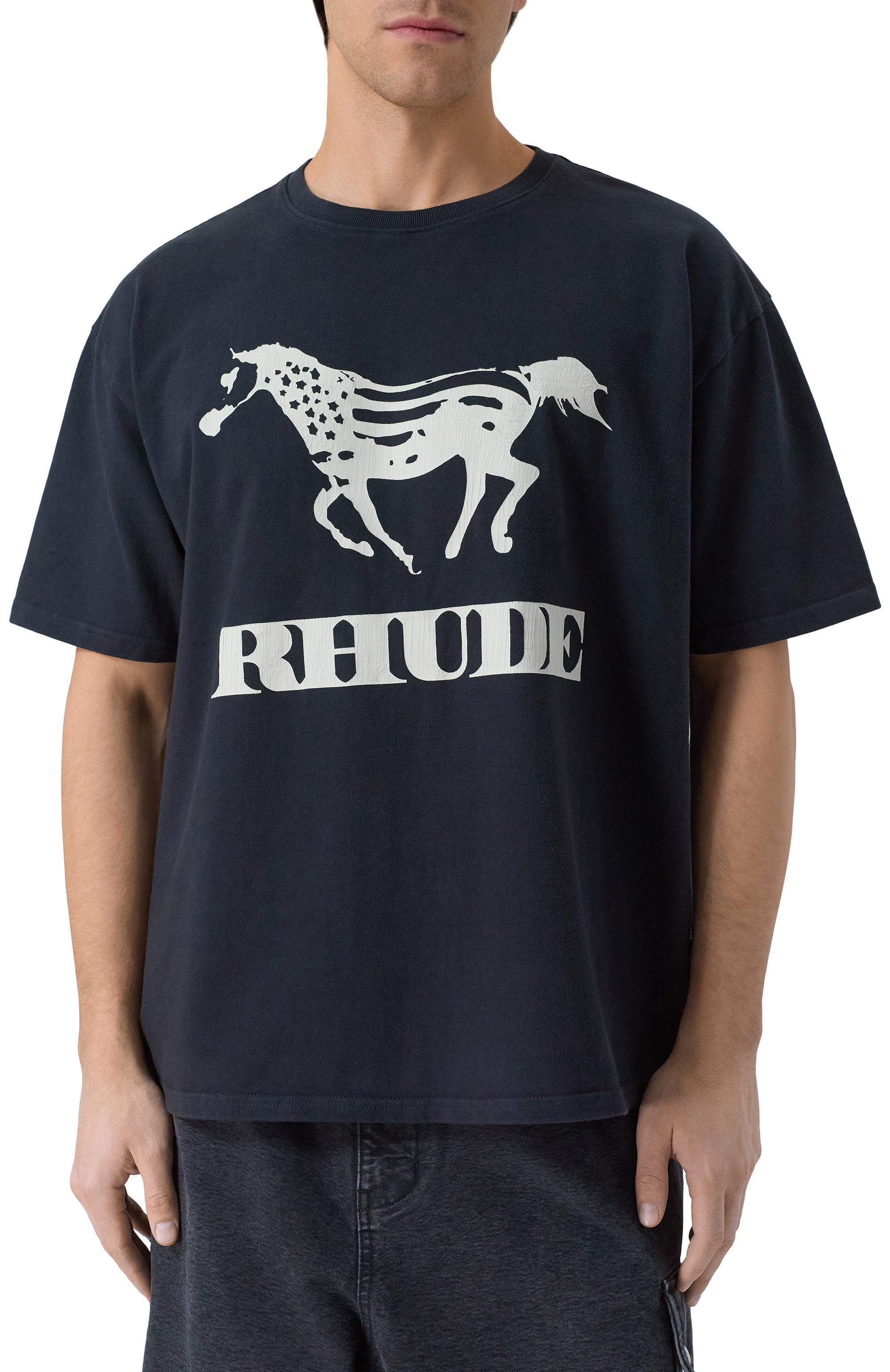 Хлопковая футболка RHUDE, арт. RHFW25TT01012, фото 3