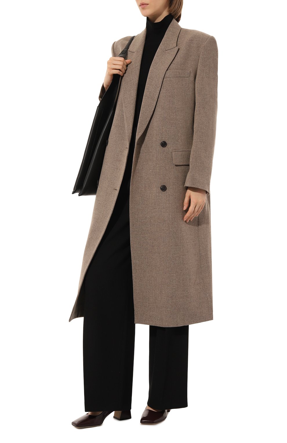 Шерстяное пальто LOW CLASSIC, арт. L0W22FW_CT11BE, фото 2