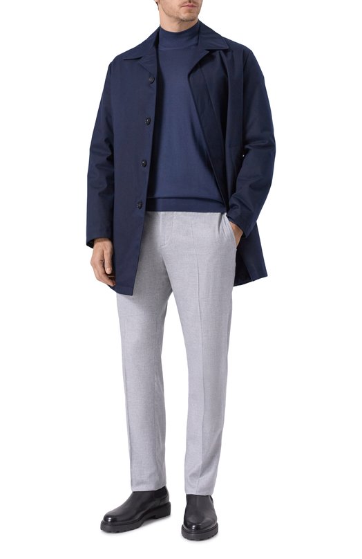 Брюки из хлопка и лиоцелла Berwich SPIAGGIA 20/AB1474 Серый  SPIAGGIA 20/AB1474 Фото 2