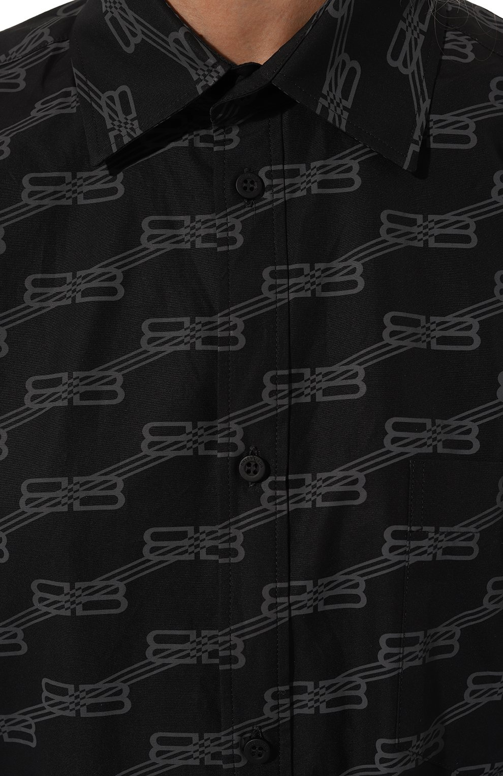 Хлопковая рубашка BALENCIAGA, арт. 755491/TML36, фото 5