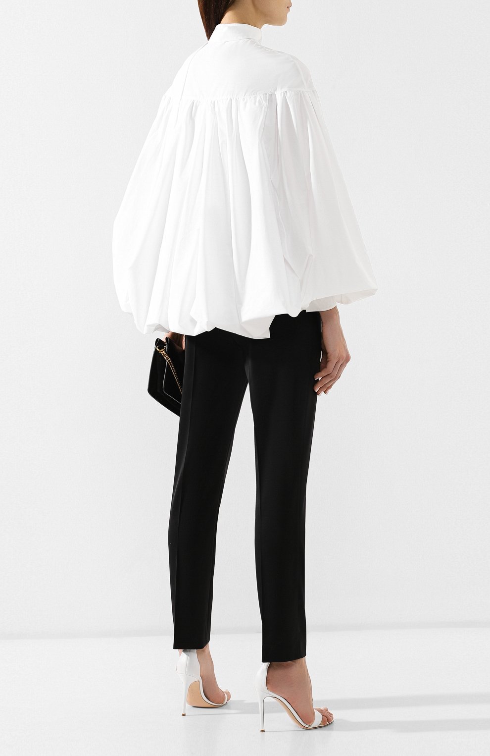 Хлопковая блузка VALENTINO, арт. RB0AE3V04HP, фото 2