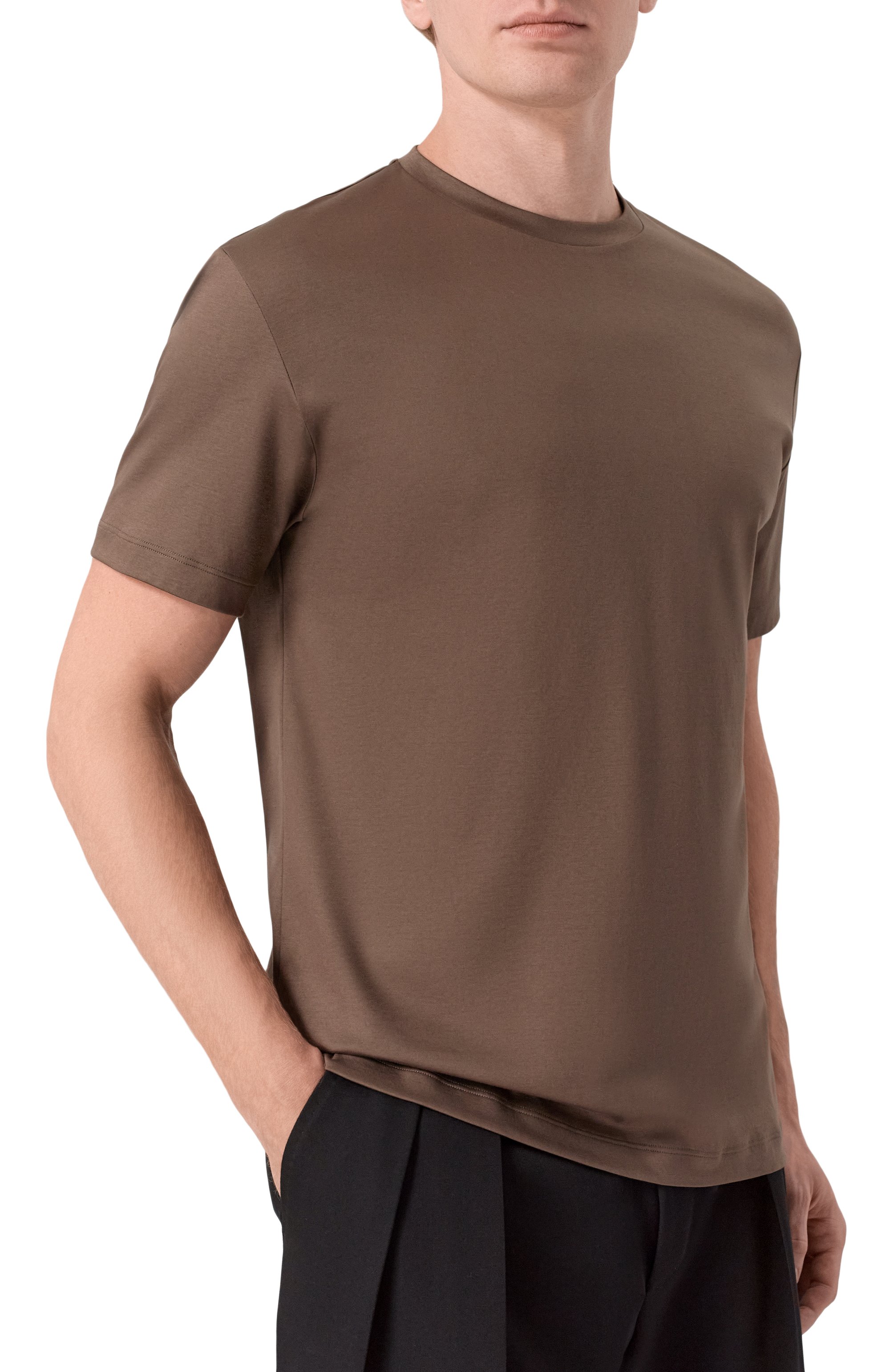 Хлопковая футболка GIORGIO ARMANI, арт. 6LSM90/SJTKZ, фото 3