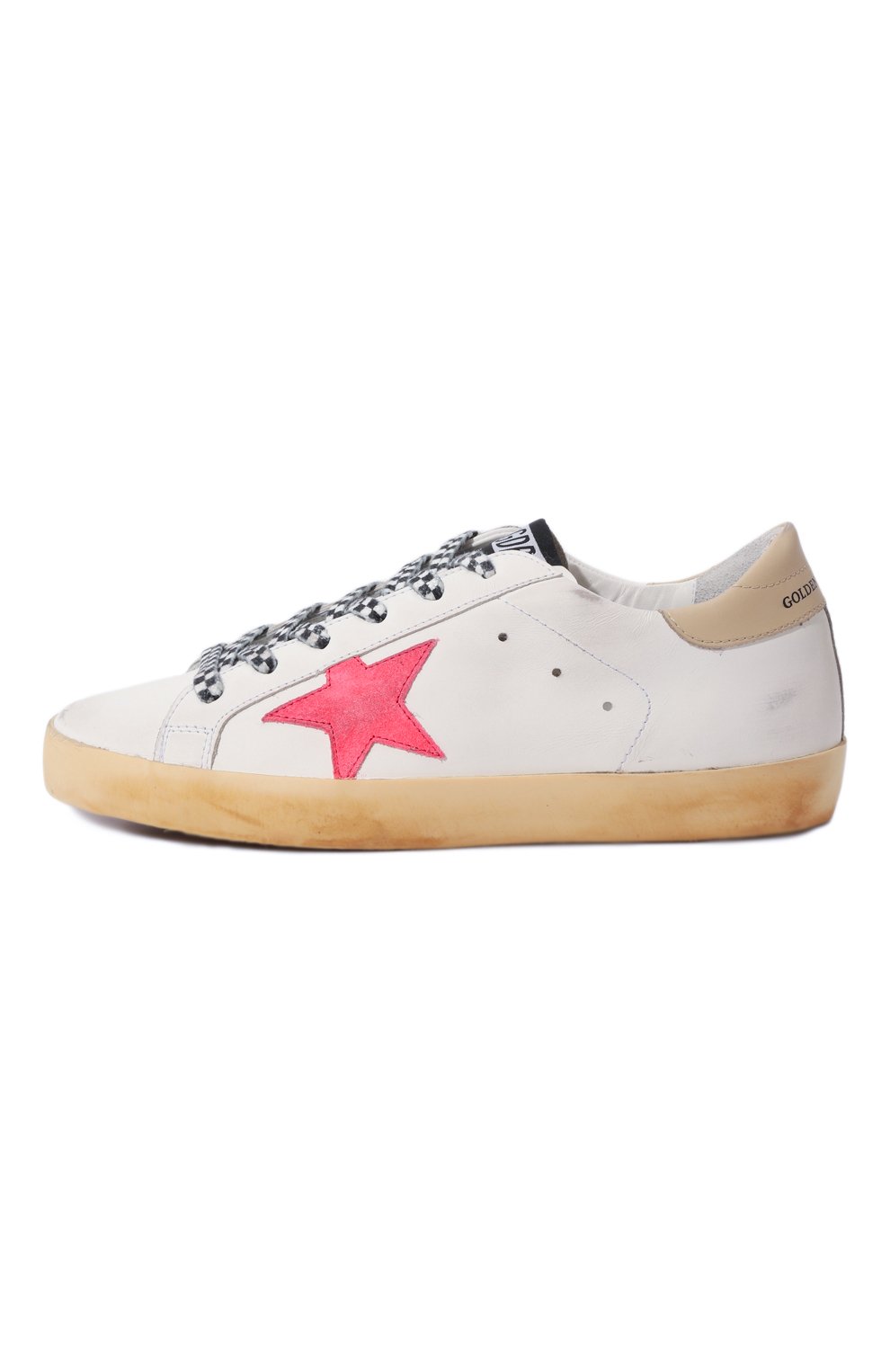 Кожаные кеды super-stars GOLDEN GOOSE DELUXE BRAND, арт. GWF00101.F003195, фото 4