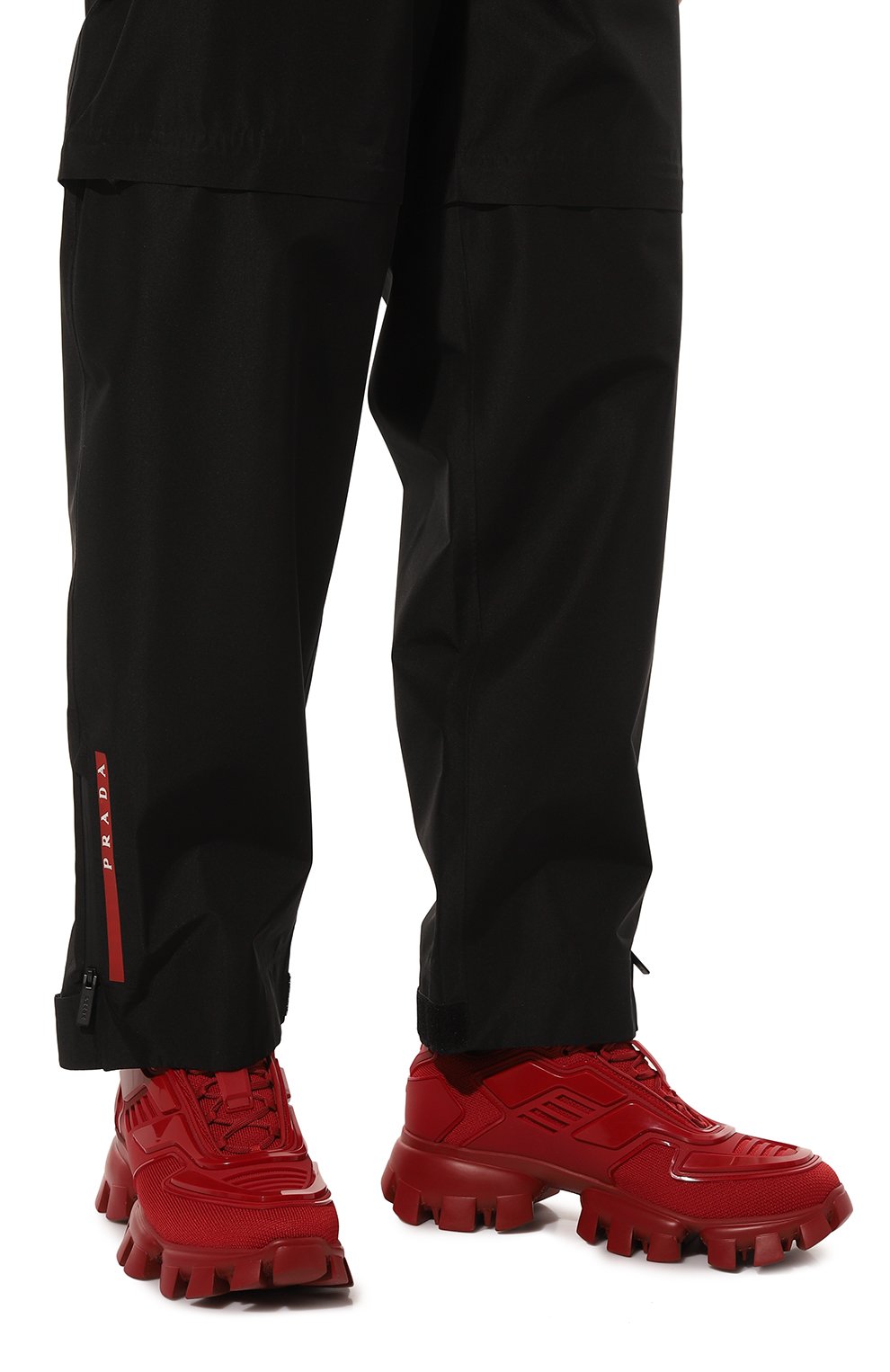 Кроссовки cloudbust thunder PRADA красного цвета по цене 89000 руб., арт. 2EG293-3KZU-F0LXN, фото 3 Кроссовки cloudbust thunder PRADA, арт. 2EG293-3KZU-F0LXN, фото 3