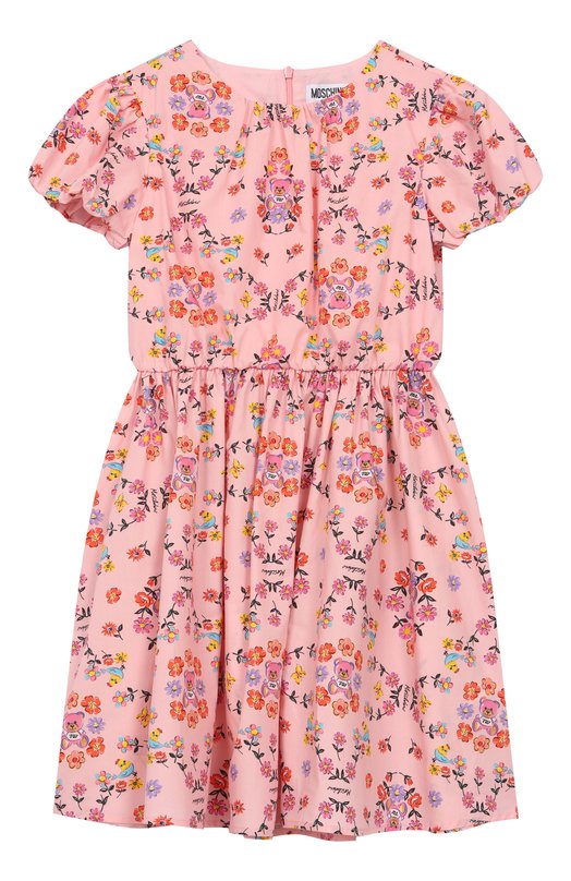 

Хлопковое платье Moschino, Розовый