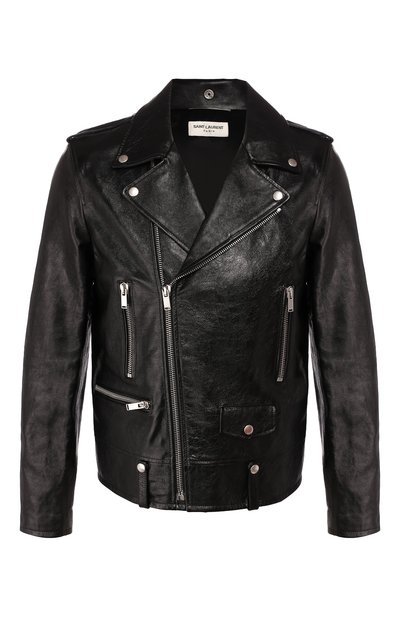 Мужская кожаная куртка SAINT LAURENT, арт. 484284/YC2NI