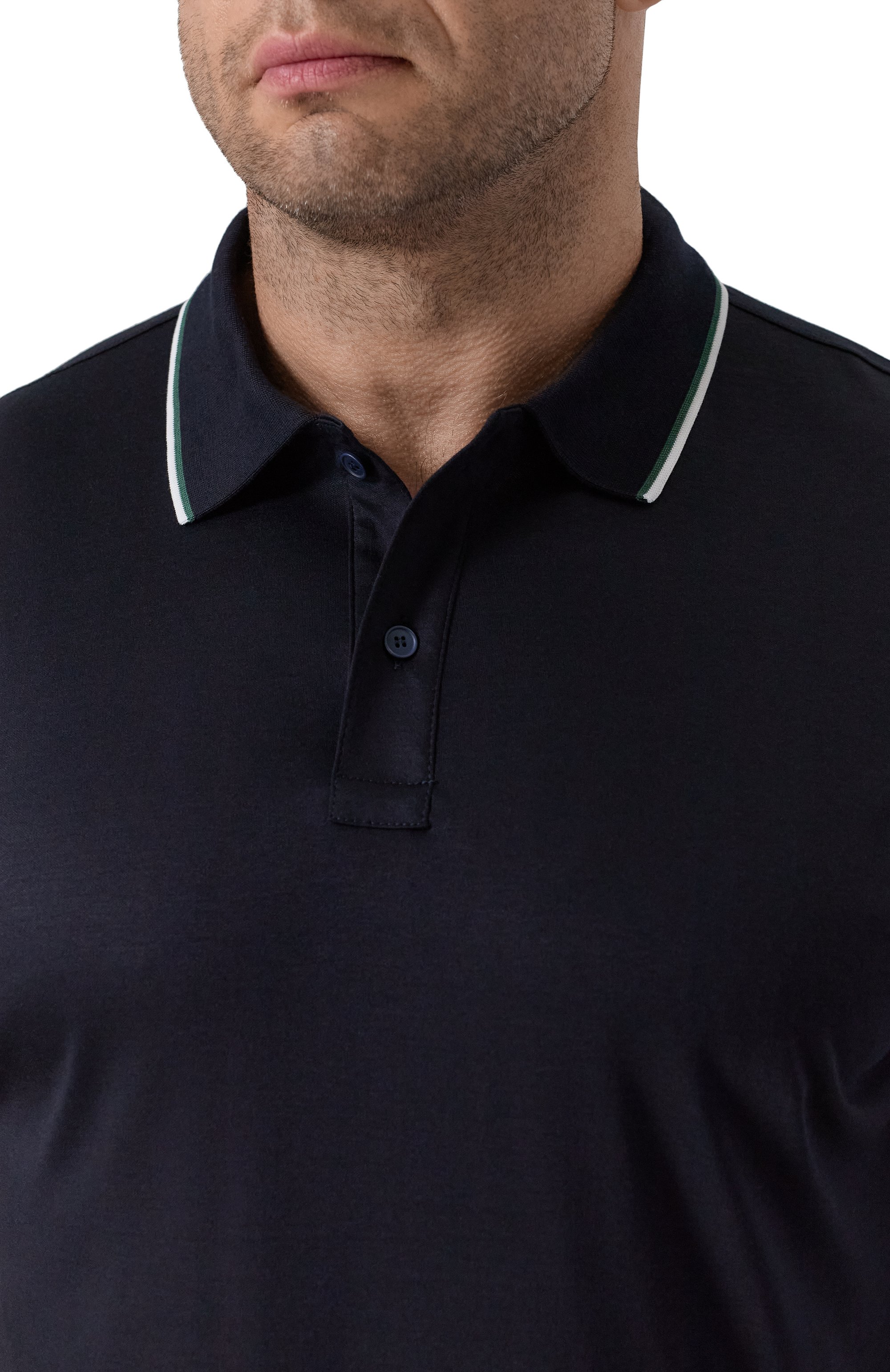 Поло из хлопка и лиоцелла PAUL&SHARK, арт. 15311711/3XL-6XL, фото 5