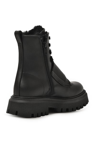 Кожаные ботинки N21 черного цвета по цене 41200 руб., арт. 75274/36-41, фото 3 Кожаные ботинки N21, арт. 75274/36-41, фото 3