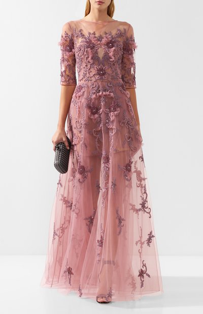 Платье-макси с декоративной отделкой ZUHAIR MURAD, арт. DRP18029/EMTG001, фото 2