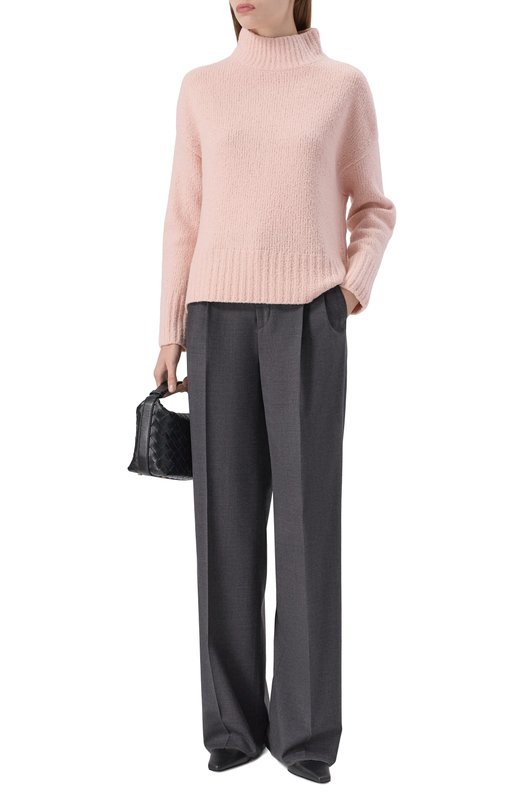 Шерстяной свитер Agnona K210098E/0A050NE Розовый  K210098E/0A050NE Фото 2