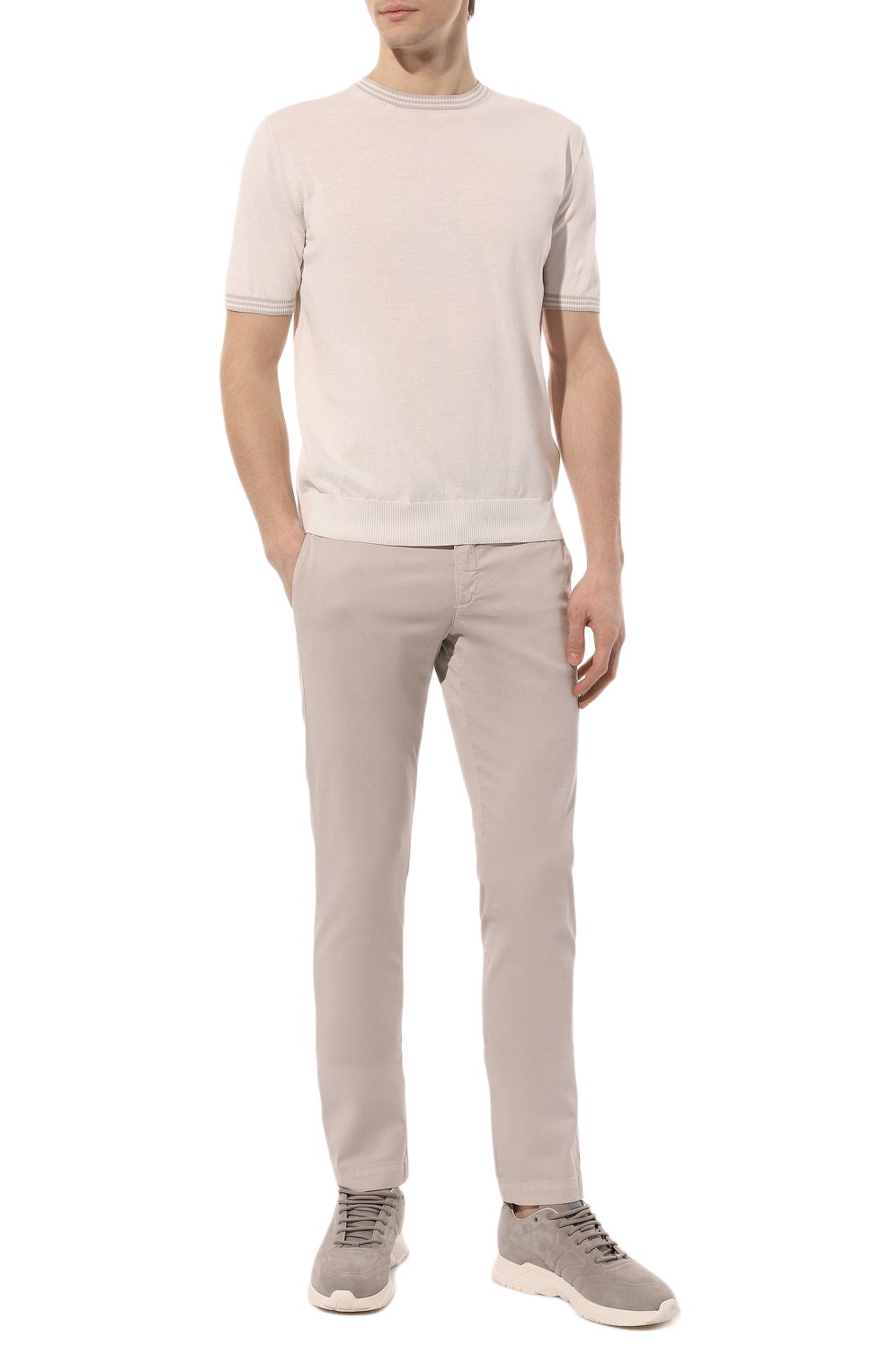 Хлопковый джемпер ELEVENTY PLATINUM кремового цвета по цене 29950 руб., арт. G76MAGG41 MAG0G022, фото 2 Хлопковый джемпер ELEVENTY PLATINUM, арт. G76MAGG41 MAG0G022, фото 2