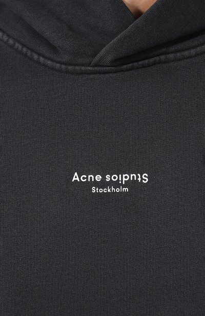 Хлопковое худи ACNE STUDIOS, арт. BI0069/M, фото 5