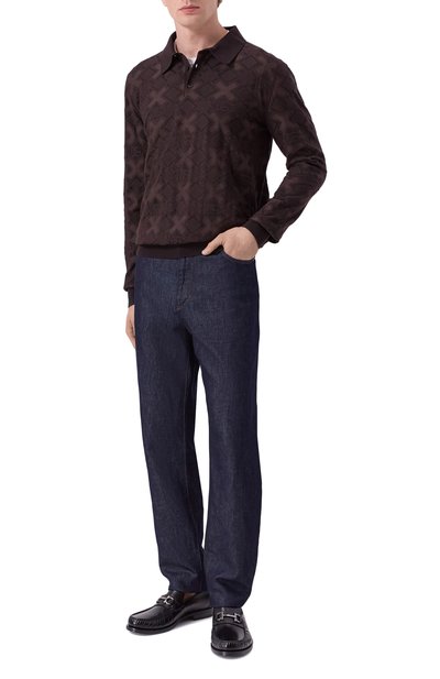 Поло из шерсти и шелка DOLCE & GABBANA, арт. GXZ25T/JGMAB, фото 2