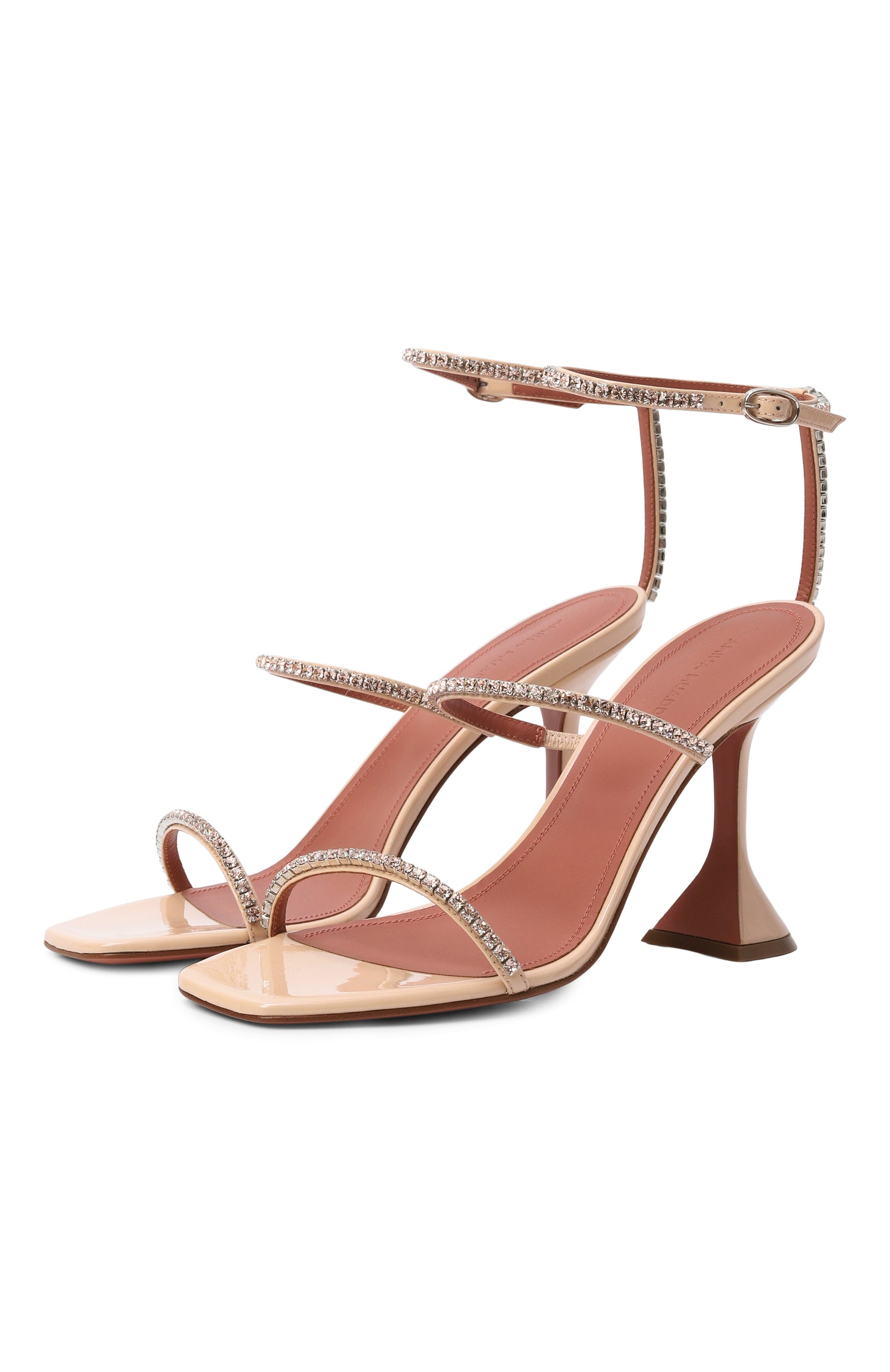 Кожаные босоножки gilda 95 AMINA MUADDI, арт. GILDA SANDAL 95/PATENT, фото 1