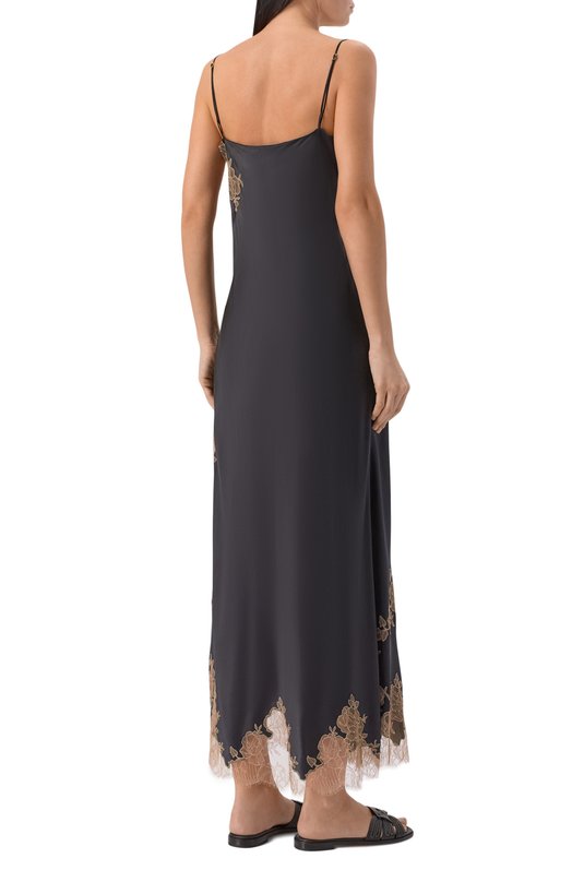 Шелковая сорочка Carine Gilson AL0200AP Чёрный  AL0200AP Фото 3