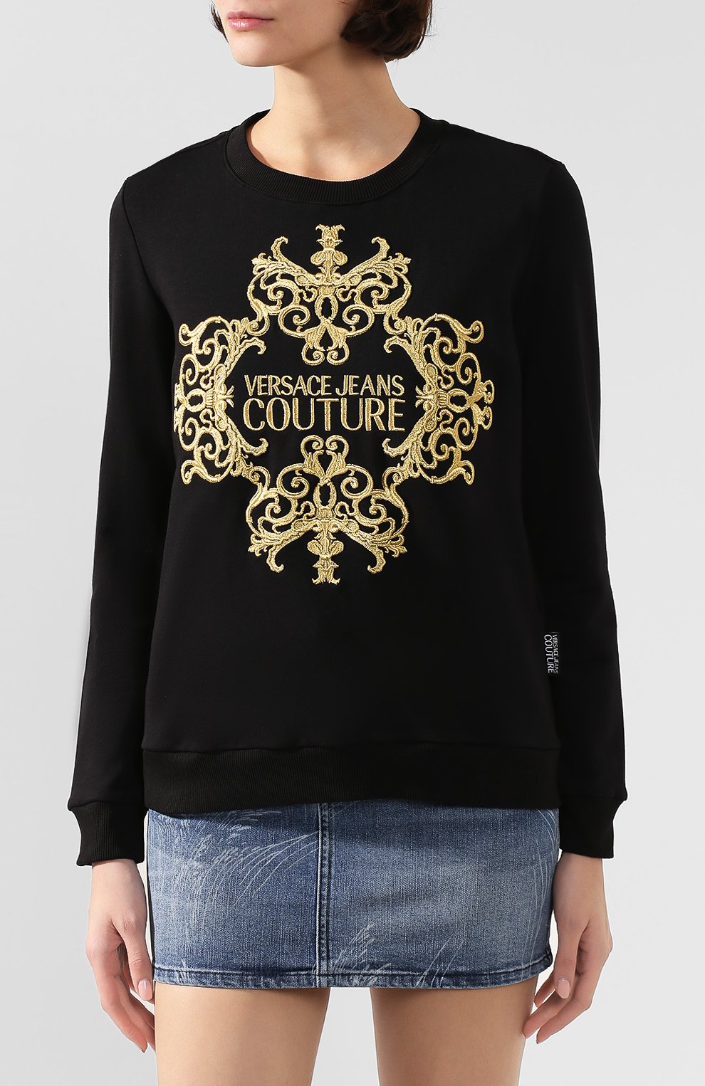 Хлопковый свитшот VERSACE JEANS COUTURE, арт. B6HUA796-UDP309 BAR0QUE EMBR0/36604, фото 3