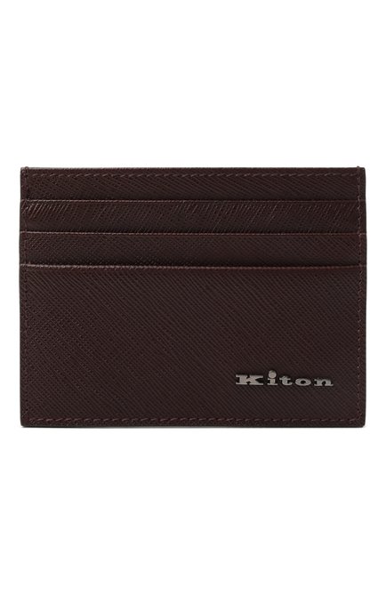 Мужской кожаный футляр для кредитных карт KITON, арт. UPEA010N0126905