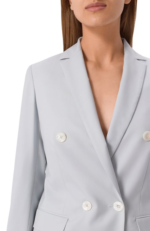 Шерстяной жакет Kiton D51515K0102473 Голубой  D51515K0102473 Фото 5