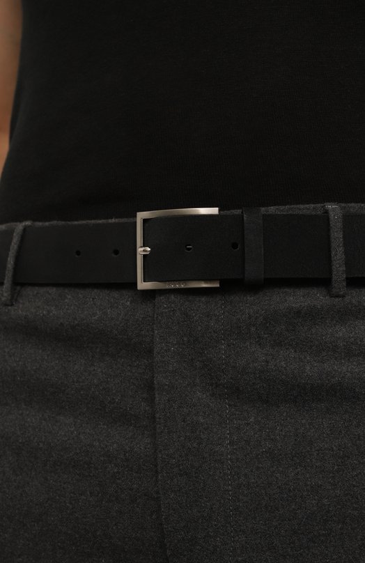 Замшевый ремень HUGO 50497455 Чёрный  50497455 Фото 2