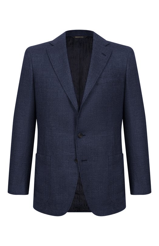 Шерстяной пиджак Zilli P2T00AM020051089Q Синий P2T00AM020051089Q