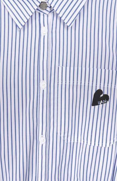 Хлопковое платье-рубашка ZADIG AND VOLTAIRE, арт. X60339, фото 3