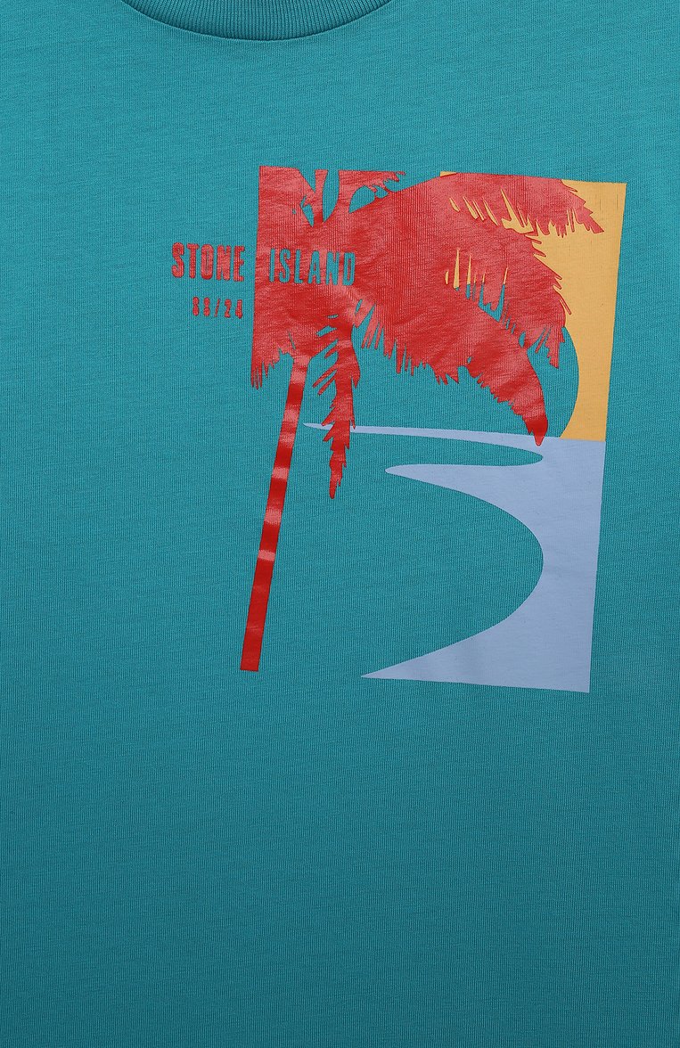 Хлопковая футболка STONE ISLAND, арт. 801621075/6-8, фото 3