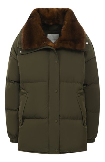Женский пуховик с подкладкой из норки YVES SALOMON, арт. M05080/A22X