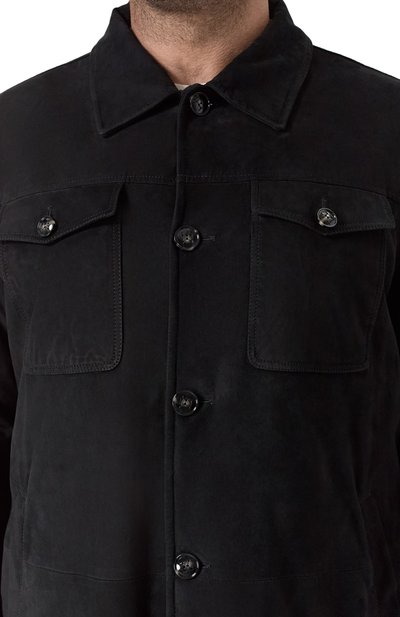 Замшевая куртка-рубашка KITON, арт. UW1936V0421F14, фото 5