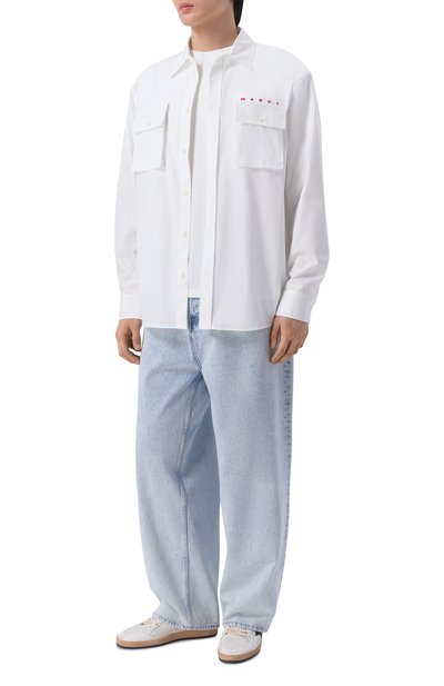 Мужская хлопковая рубашка MARNI, арт. CUMU0371P0/USCT88