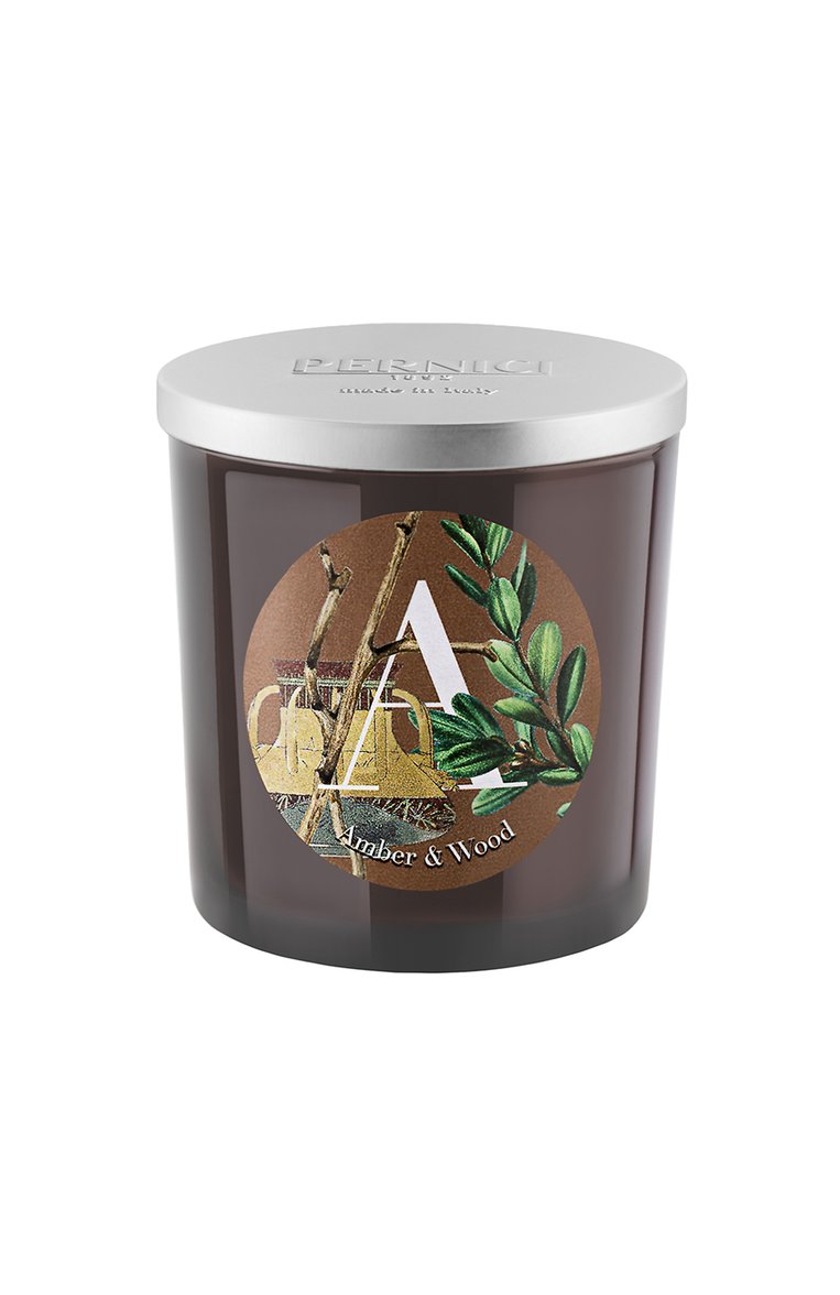 Свеча amber & wood (350g) PERNICI бесцветного цвета, арт. 8001962089708 | Фото 1 (Региональные ограничения белый список (Axapta Mercury): Не проставлено; Нос: Не проставлено; Ограничения доставки: flammable, fragile-2)