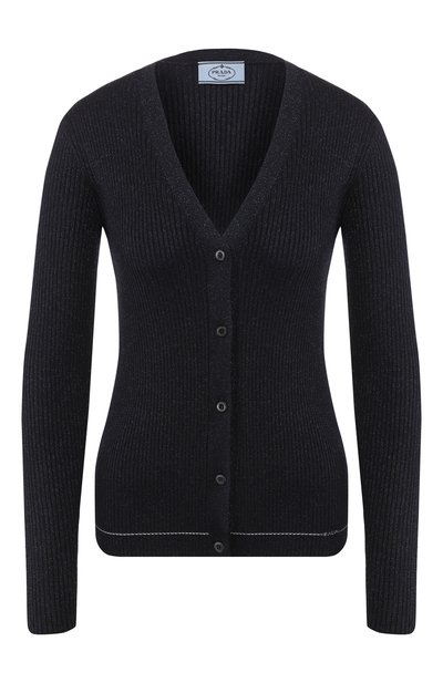 Женский кардиган из смеси шерсти и шелка PRADA, арт. P25H20-1UYM-F0008