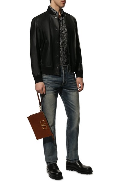 Кожаный футляр для документов vlogo VALENTINO, арт. XY0P0P09/GDA, фото 3