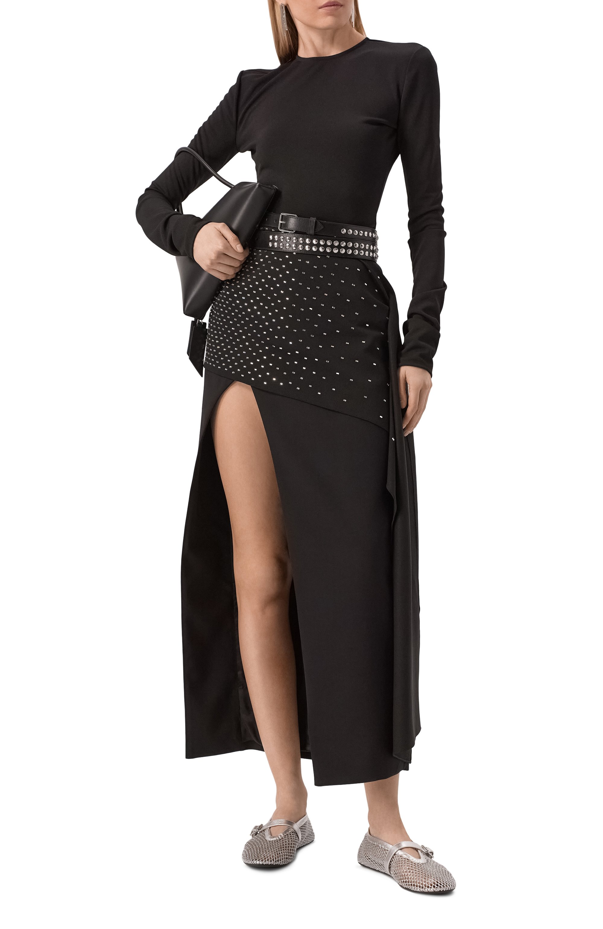 Текстильные балетки ALAIA, арт. AA3A029TK028, фото 2